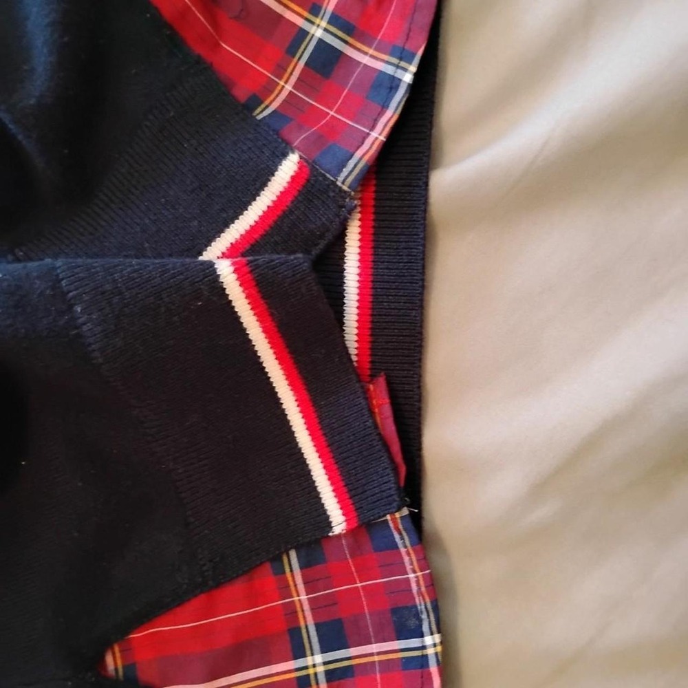 Tommy Hilfiger Plaid Faux Layered Sweater Clean girl preppy‎  clean minimalist - Picture 7 of 8